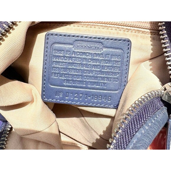 Coach Heritage C Print Leather Trim Duffle Bag - Picture 8 of 13